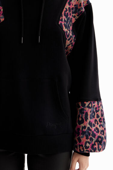 Sweat-shirt jacquard léopard | Desigual