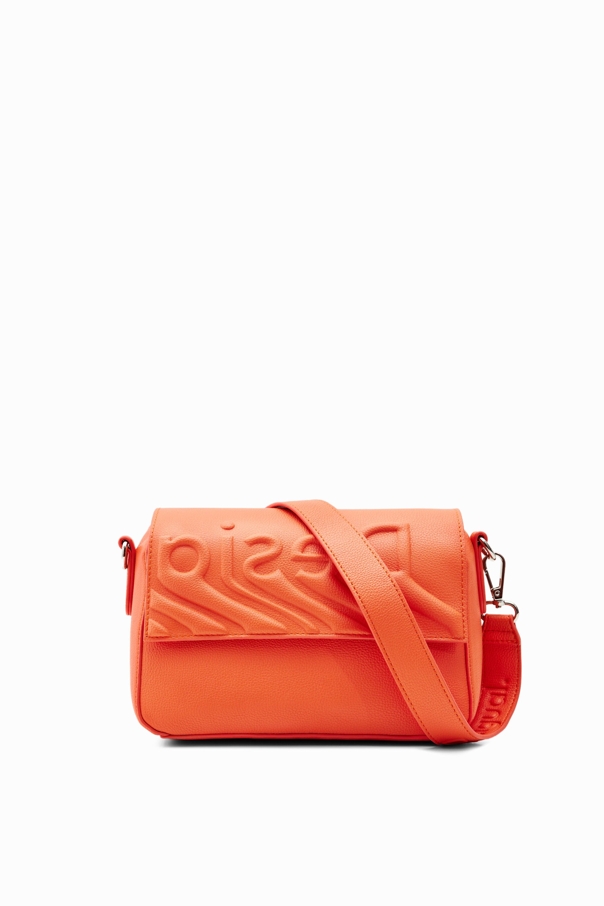 Desigual, Kleine Tasche Relief Logo, Polyurethan, Orange, U