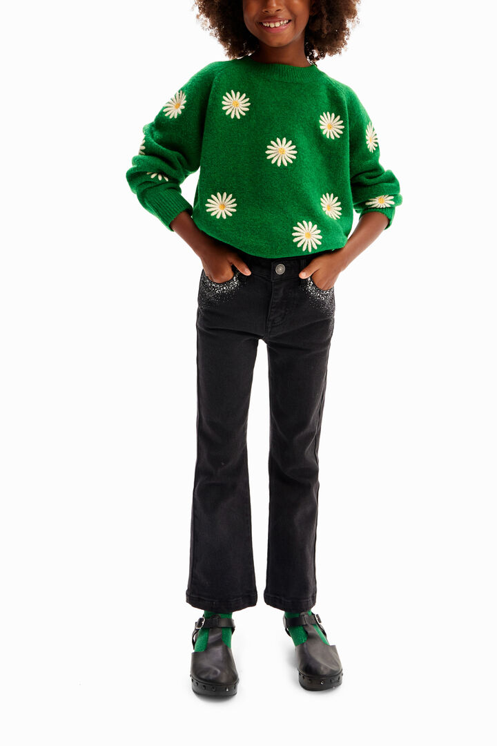 Jersey flores bordadas | Desigual