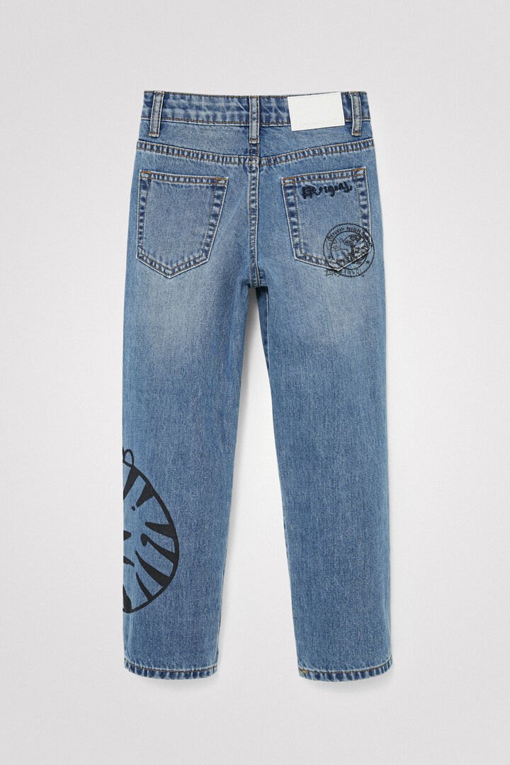 Straight tiger jeans | Desigual