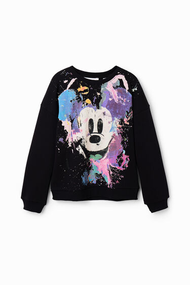 Sweatshirt met spetters en Mickey Mouse | Desigual