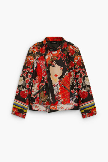 cazadora estampada  vintage | Desigual