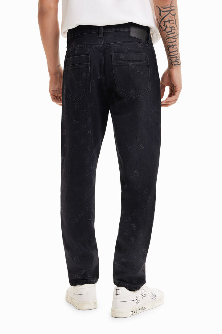Jeans larghi stampa laser | Desigual