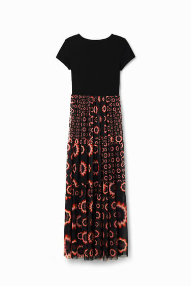 Sukienka midi łączona w geometryczne wzory | Desigual