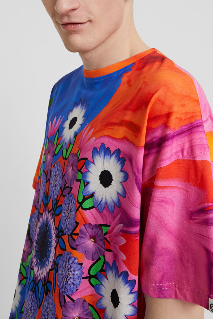 T-shirt unissexo psicadélica com mandala | Desigual