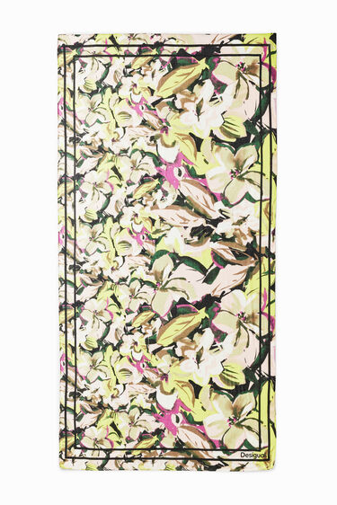 Foulard rectangulaire fleurs | Desigual