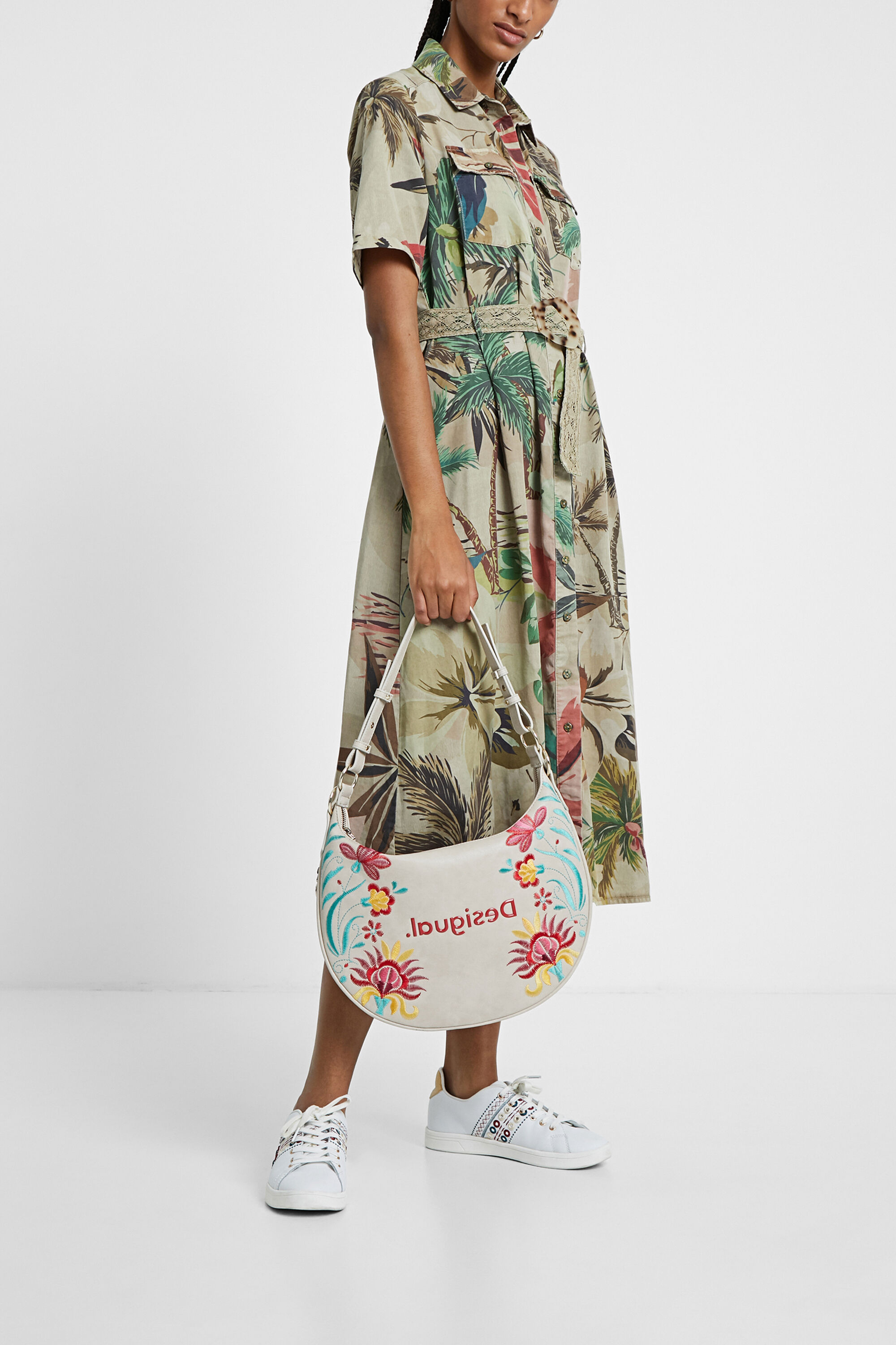 Shoulder bag floral print