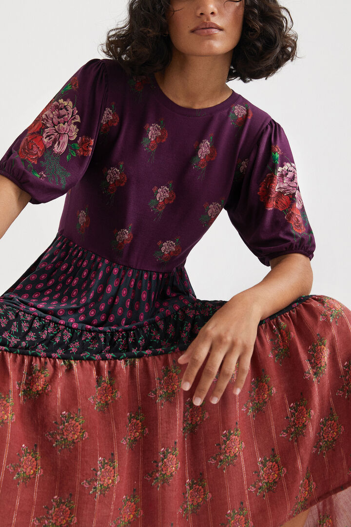 Vestido midi volantes | Desigual