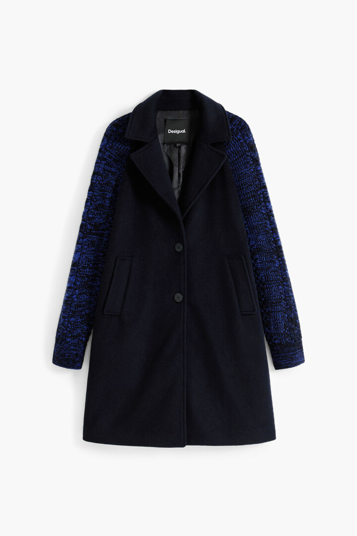 Manteau en laine combiné | Desigual