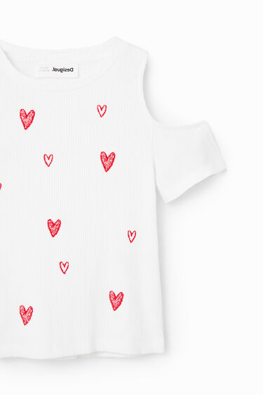 Cut-out heart T-shirt | Desigual