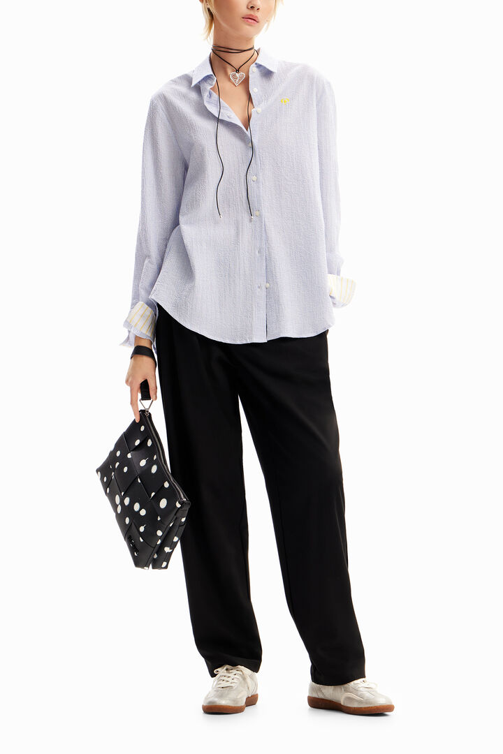 Textured striped shirt | Desigual