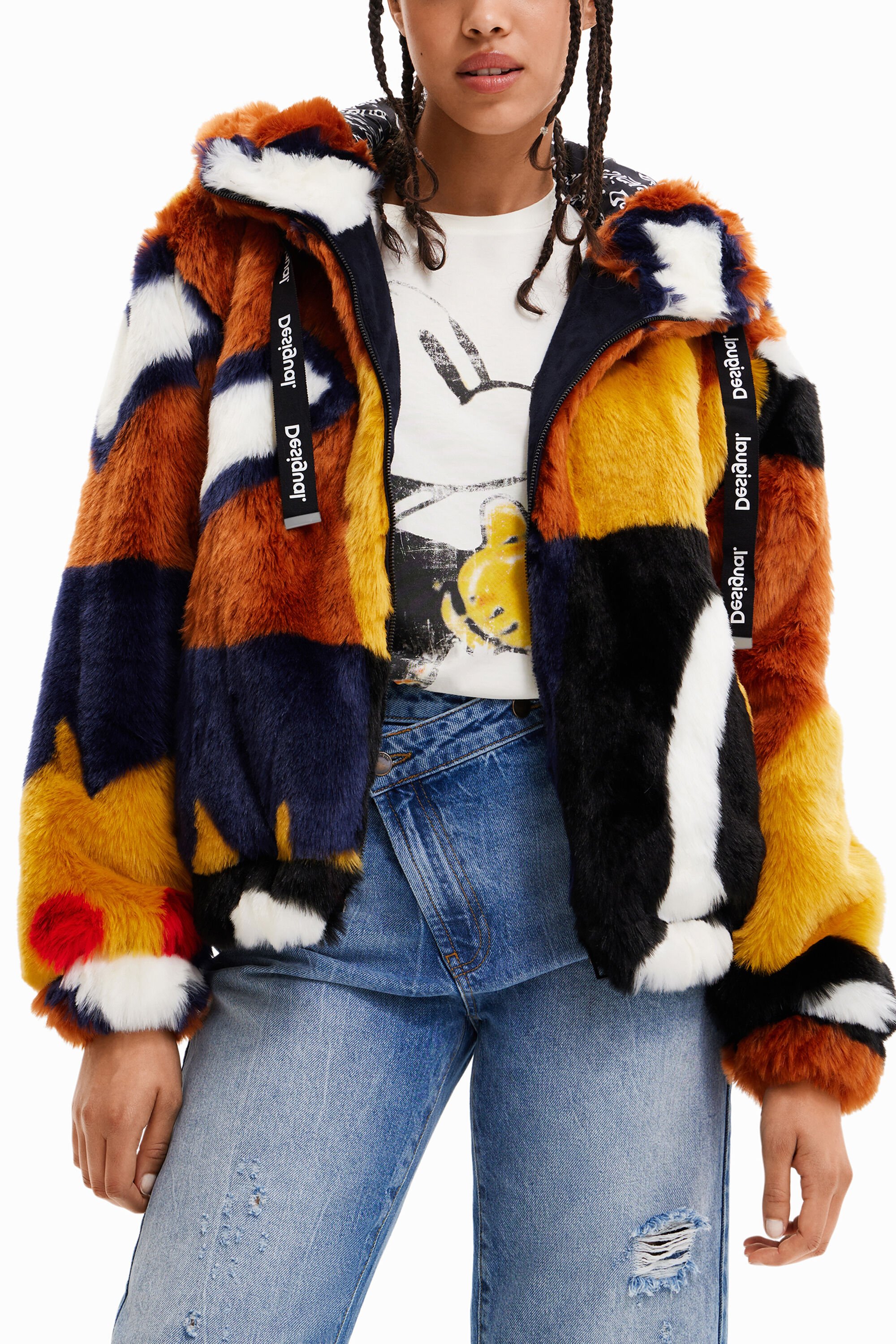 Chaqueta oversize peluche