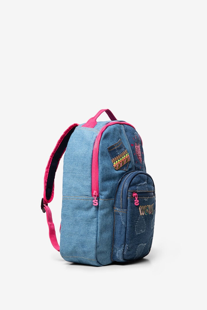 Denim-Rucksack mit Pailletten | Desigual