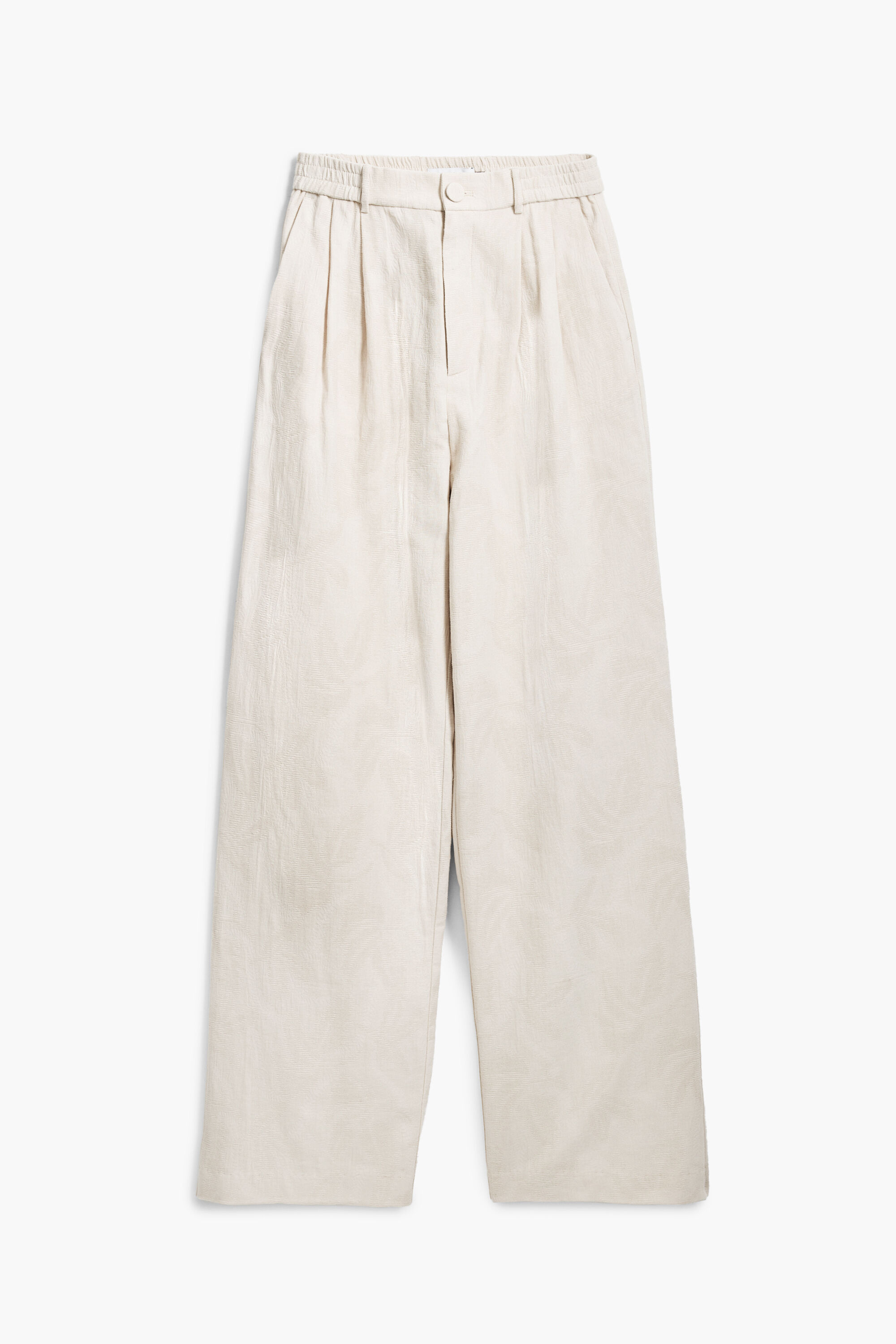 Desigual, Bedruckte Bundfaltenhose, Weiß, XL
