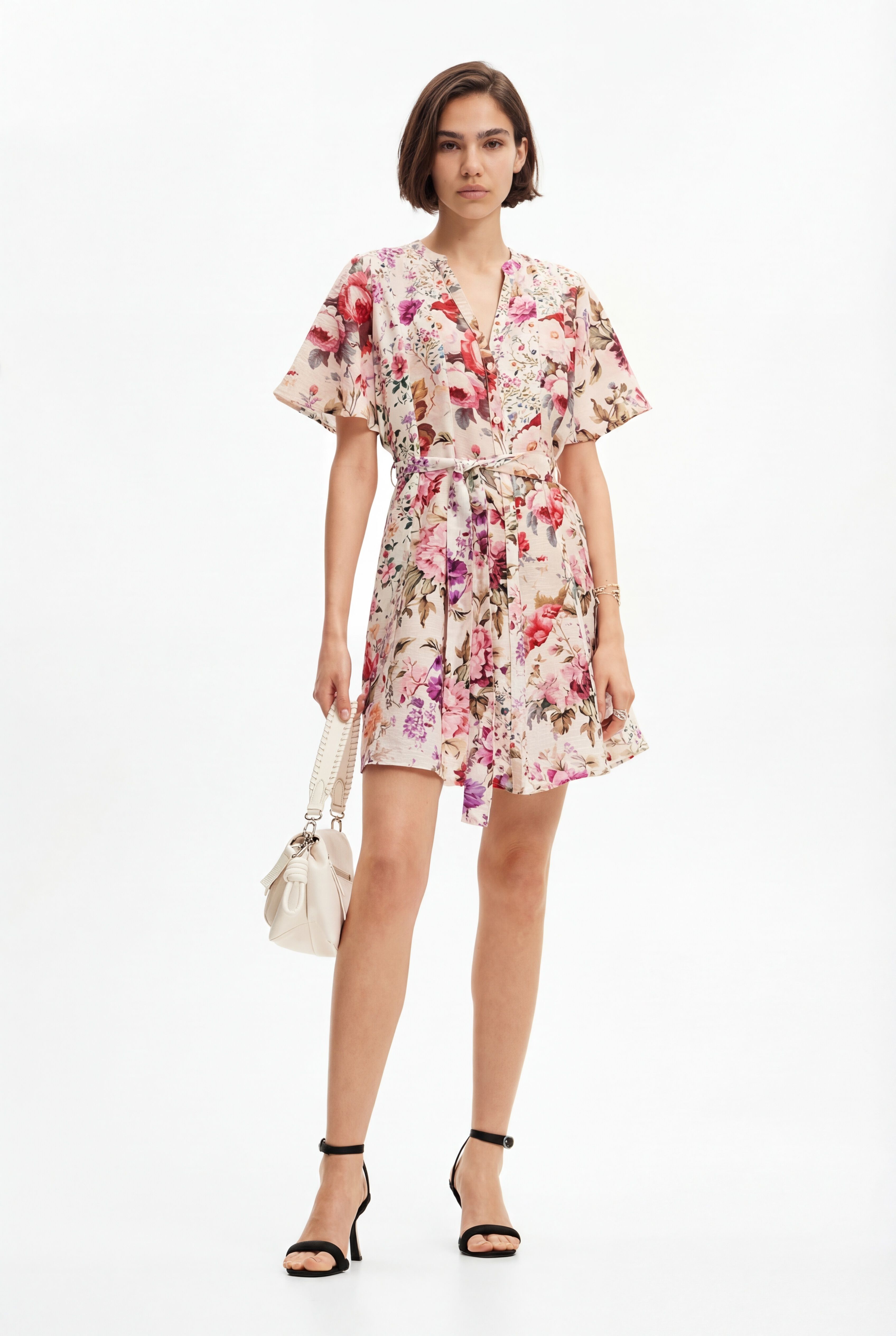 Desigual, Kurzes Blumenkleid, L