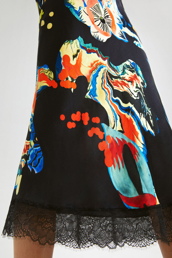Slim midi-skirt print | Desigual
