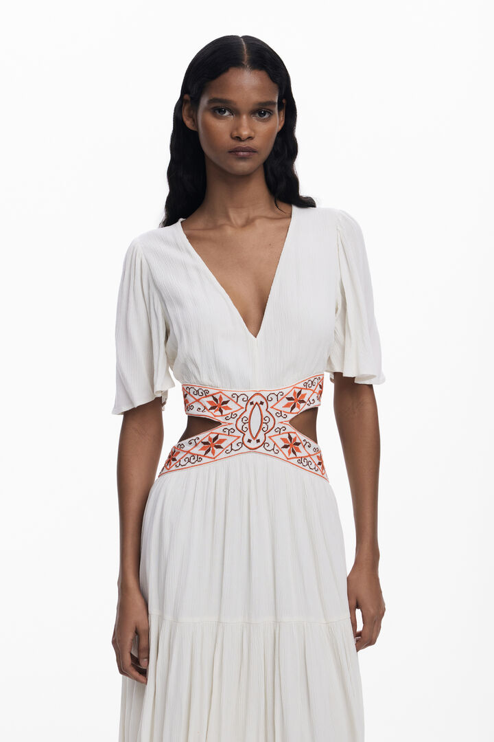 Vestido cut-out bordados | Desigual