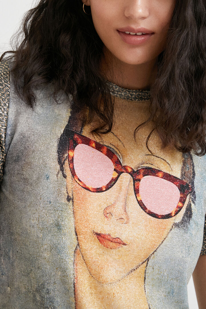 Camiseta retrato obra de arte | Desigual