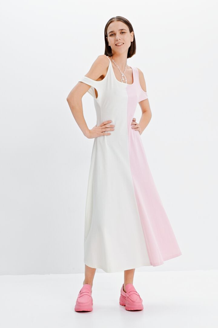 Vestido midi tirantes Maitrepierre | Desigual