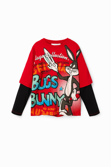T-shirt manga dupla Bugs Bunny | Desigual