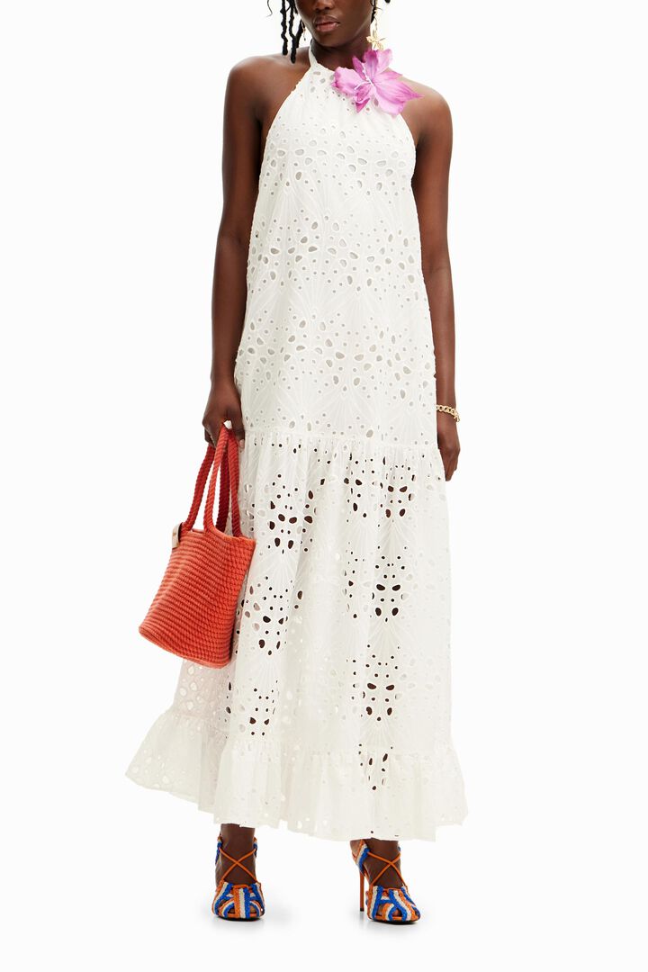 Robe longue broderies Stella Jean | Desigual
