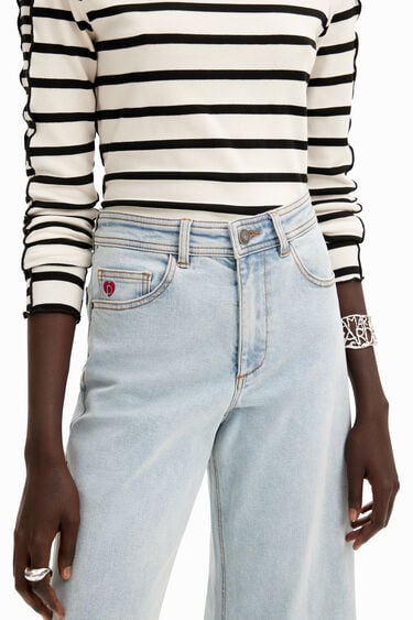 Cropped Culotte-Jeans | Desigual