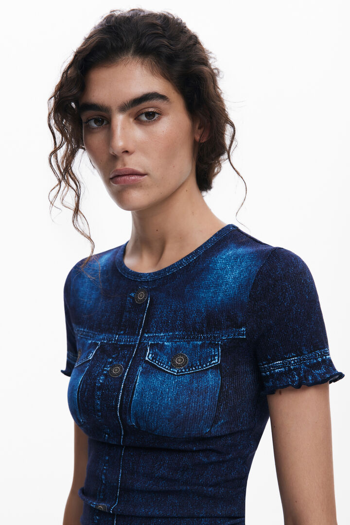 Camiseta efecto denim | Desigual