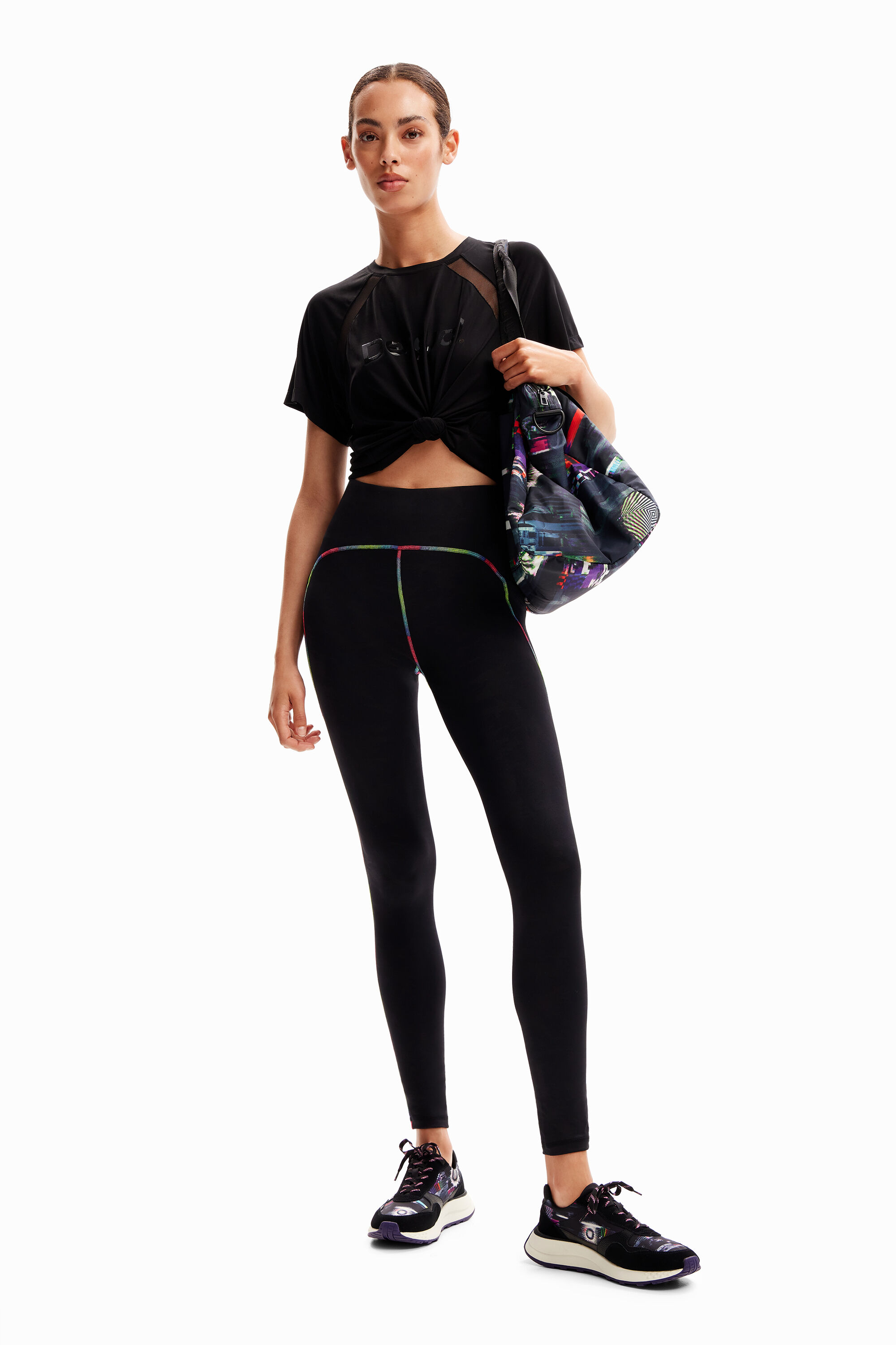 Contrasting sport leggings Women s I Desigual