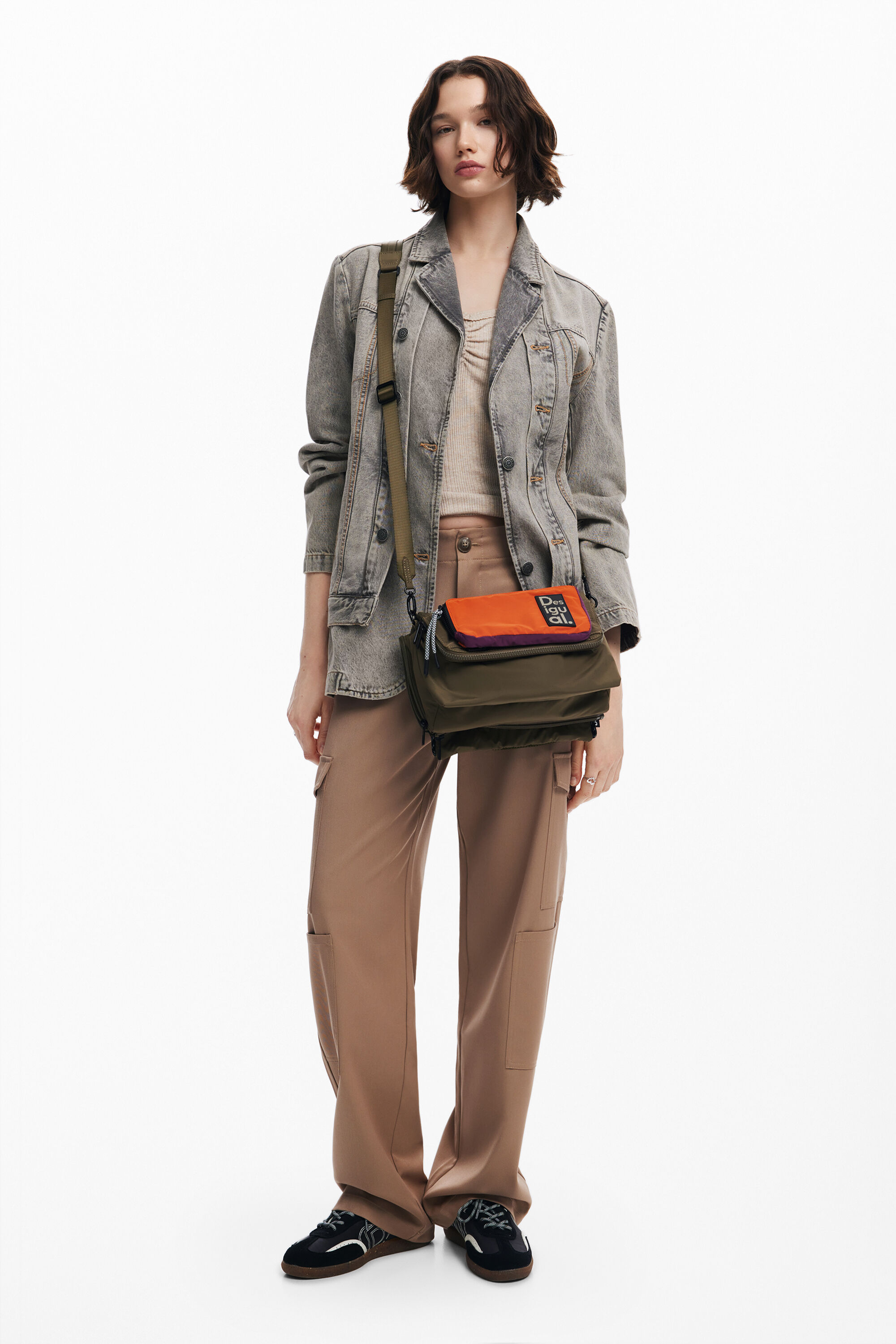 Desigual Voyager Multi-position Bag In Green