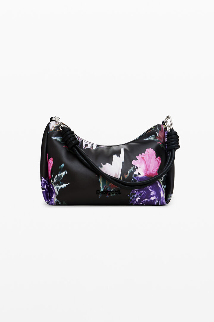 Gewatteerde handtas met bloemen