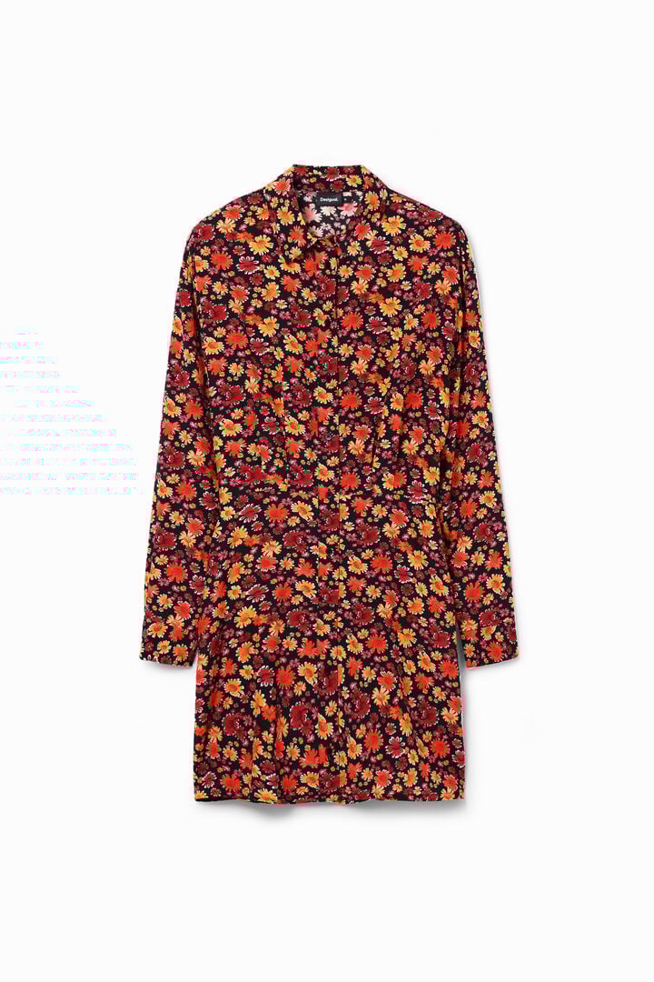Short floral shirt dress | Desigual