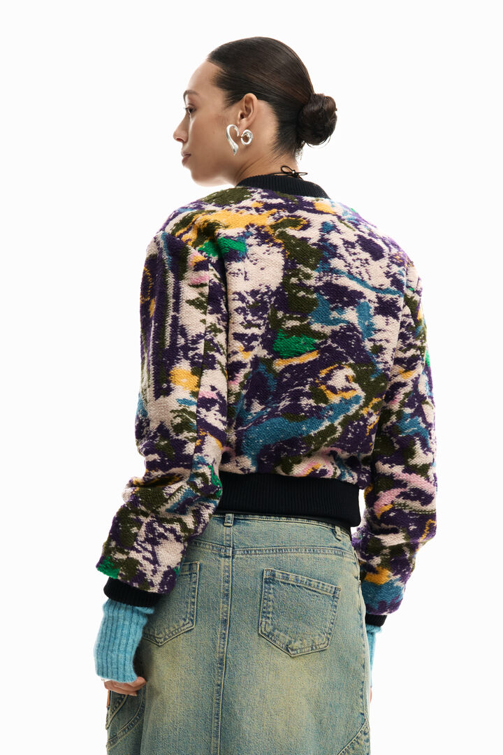 Heathered bomber jacket | Desigual