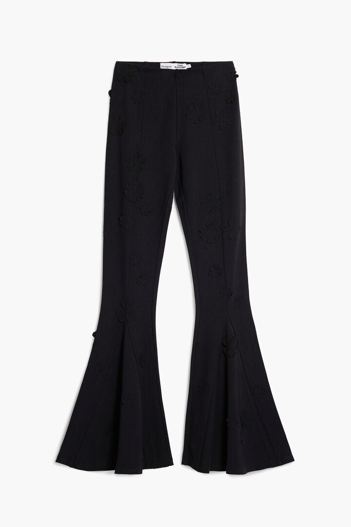 Tyler McGillivary floral bell-bottom pants