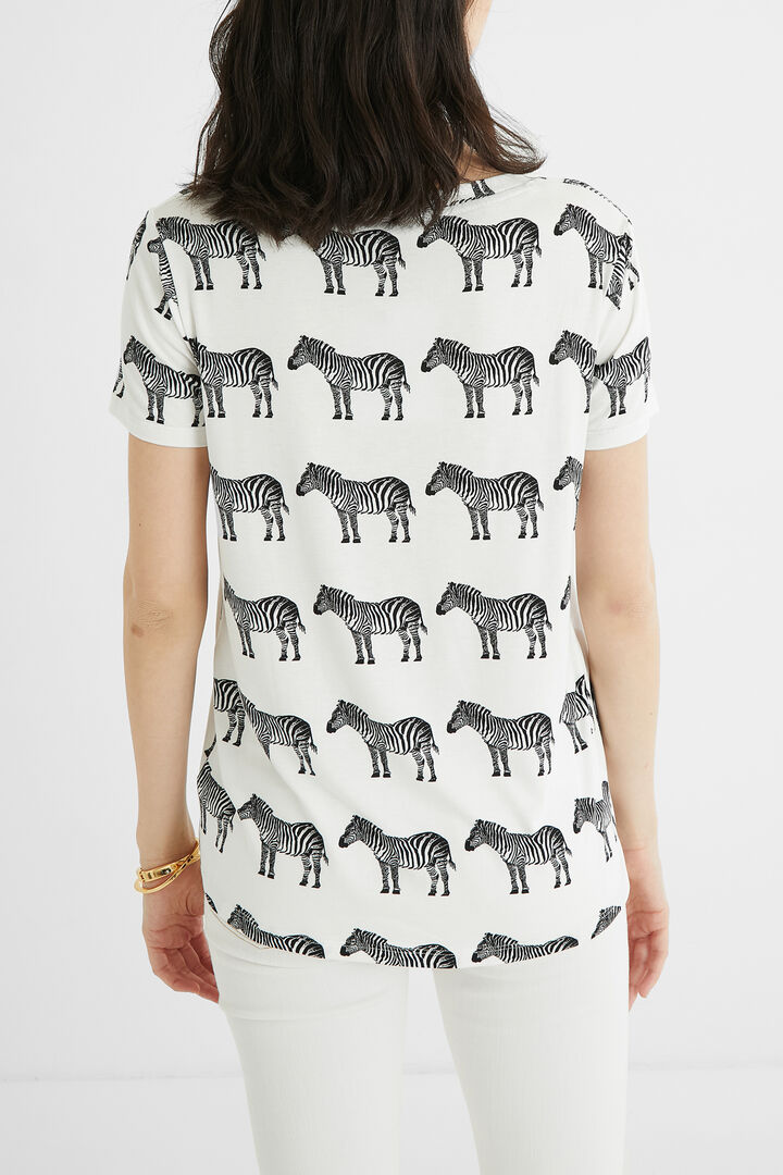 Kurzärmliges T-Shirt Zebras | Desigual