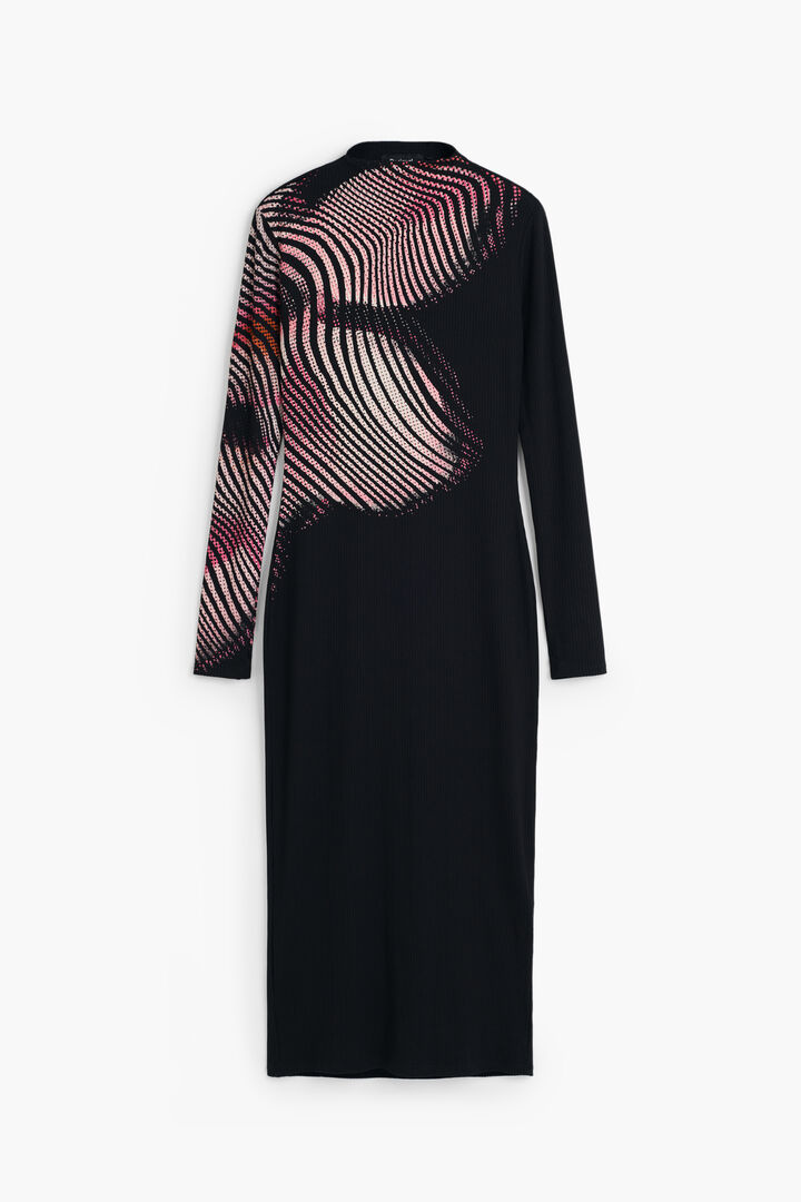 Long dress with waves | Desigual