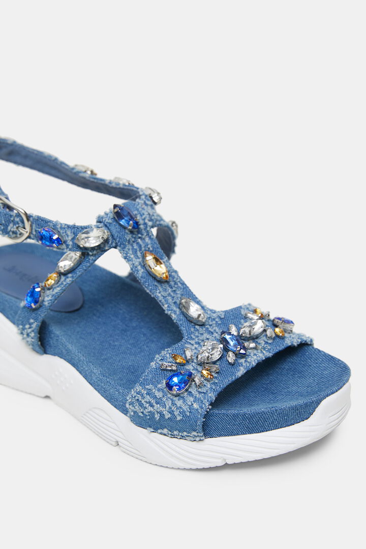 Sandales semelle caoutchouc pierreries | Desigual