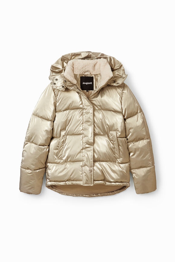 Metallic padded jacket