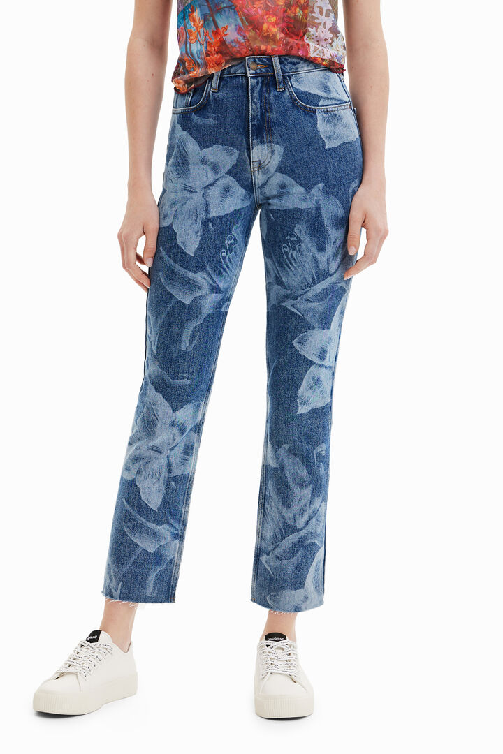 Straight cropped jeans | Desigual