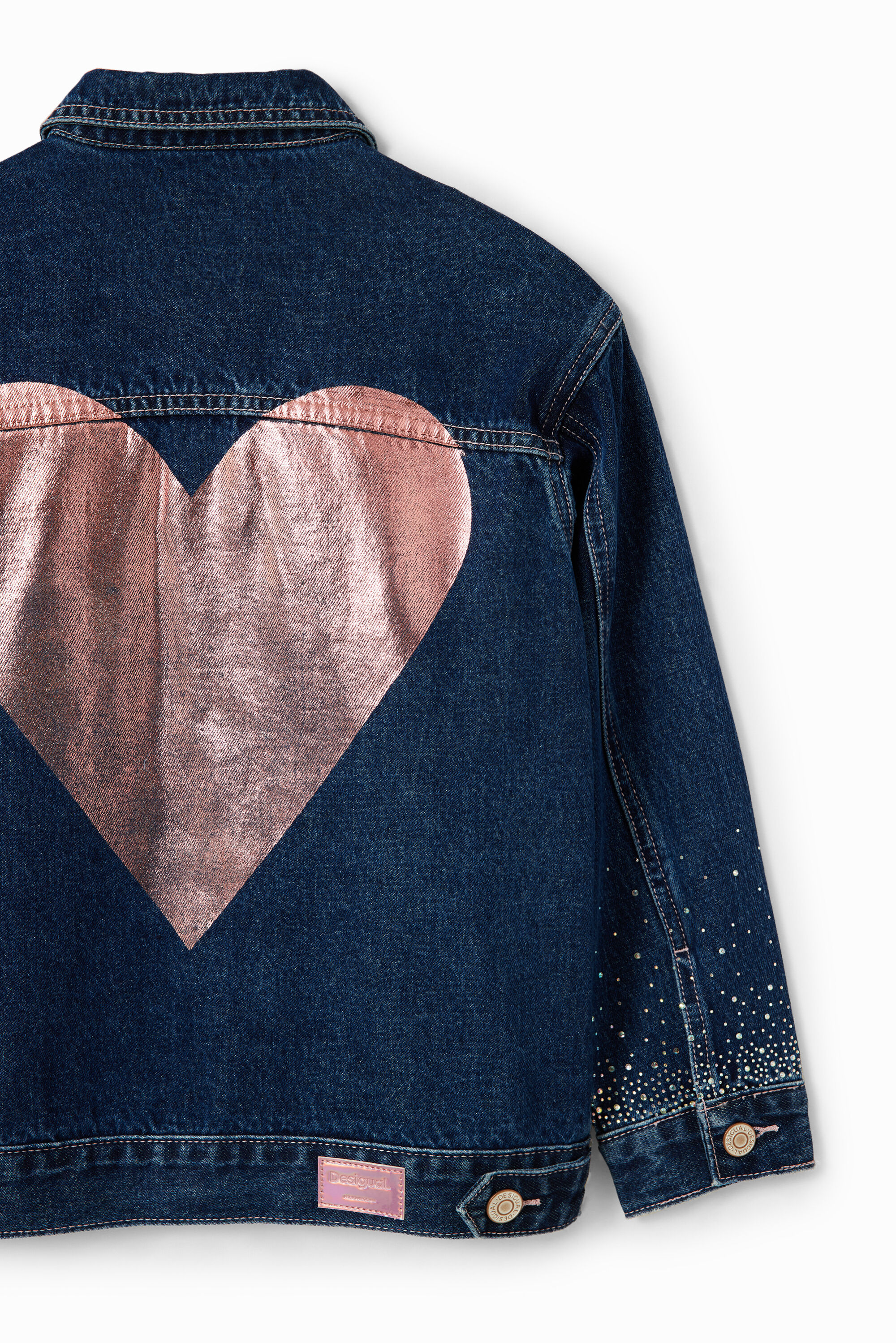 Cazadora vaquera niña desigual on sale