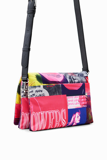 Sac à bandoulière moyen collage | Desigual