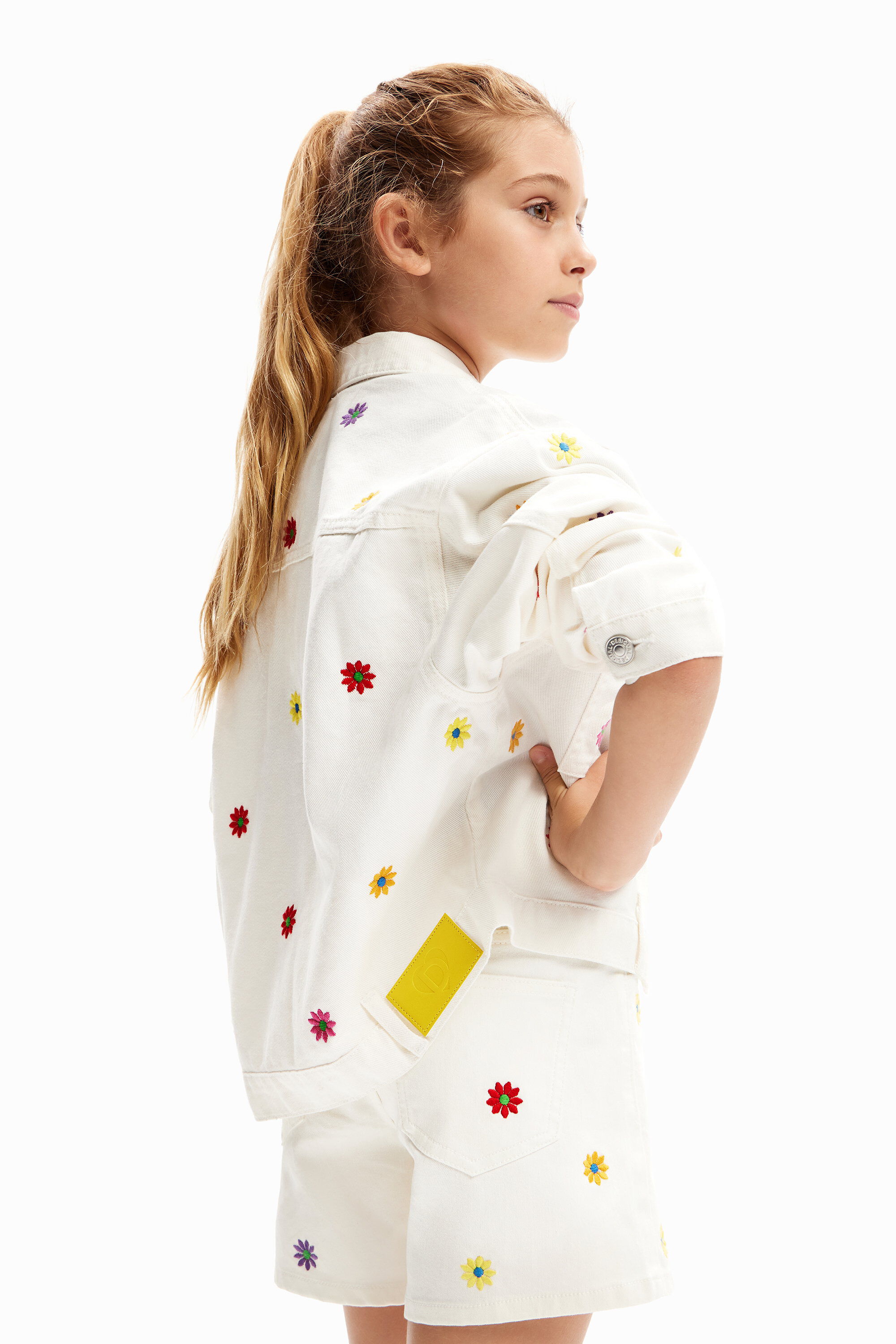 Cazadora vaquera niña desigual deals