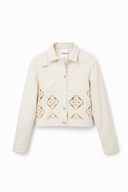 Die-cut denim jacket