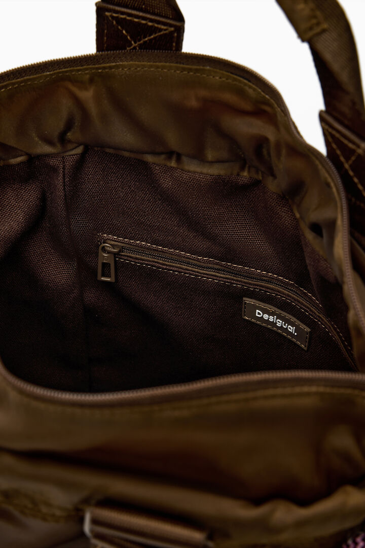 Mochila mediana multiposición nylon | Desigual