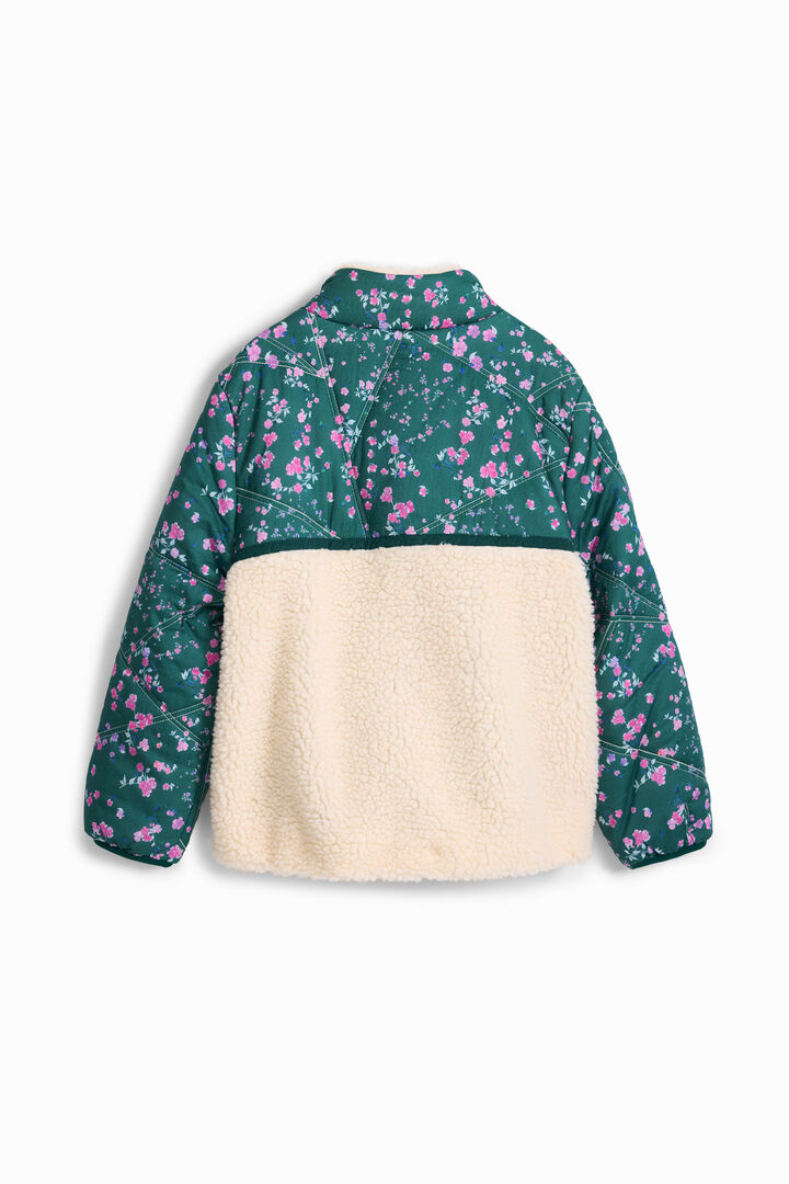 Combined quilted coat | Desigual