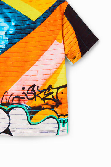 Fotografikus graffiti póló | Desigual