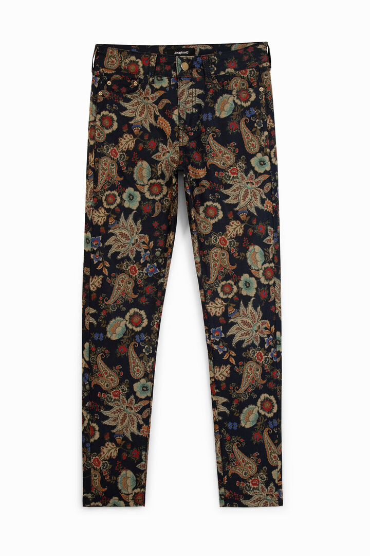 Skinny floral trousers | Desigual