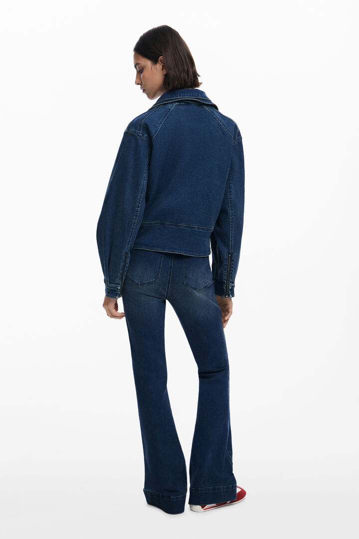 Jaqueta jeans com gola dupla | Desigual