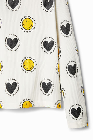 Majica Smiley® s srčki | Desigual