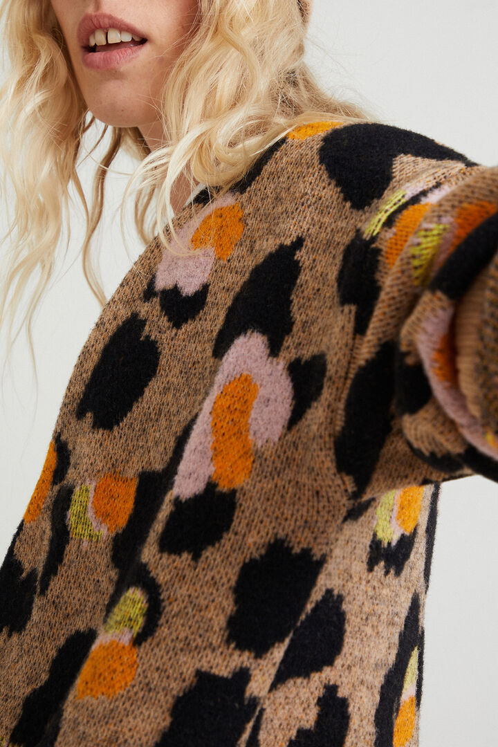 Chaqueta larga animal print | Desigual