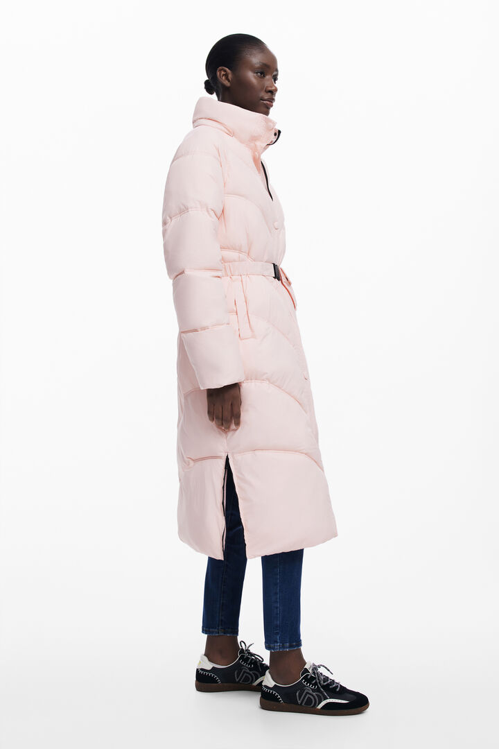 Pink padded coat | Desigual